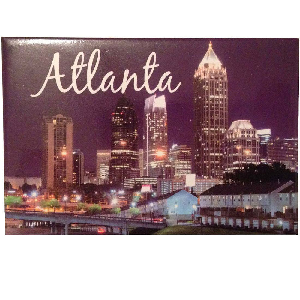 Atlanta souvenir magnet with downtown view of Atlanta skyline