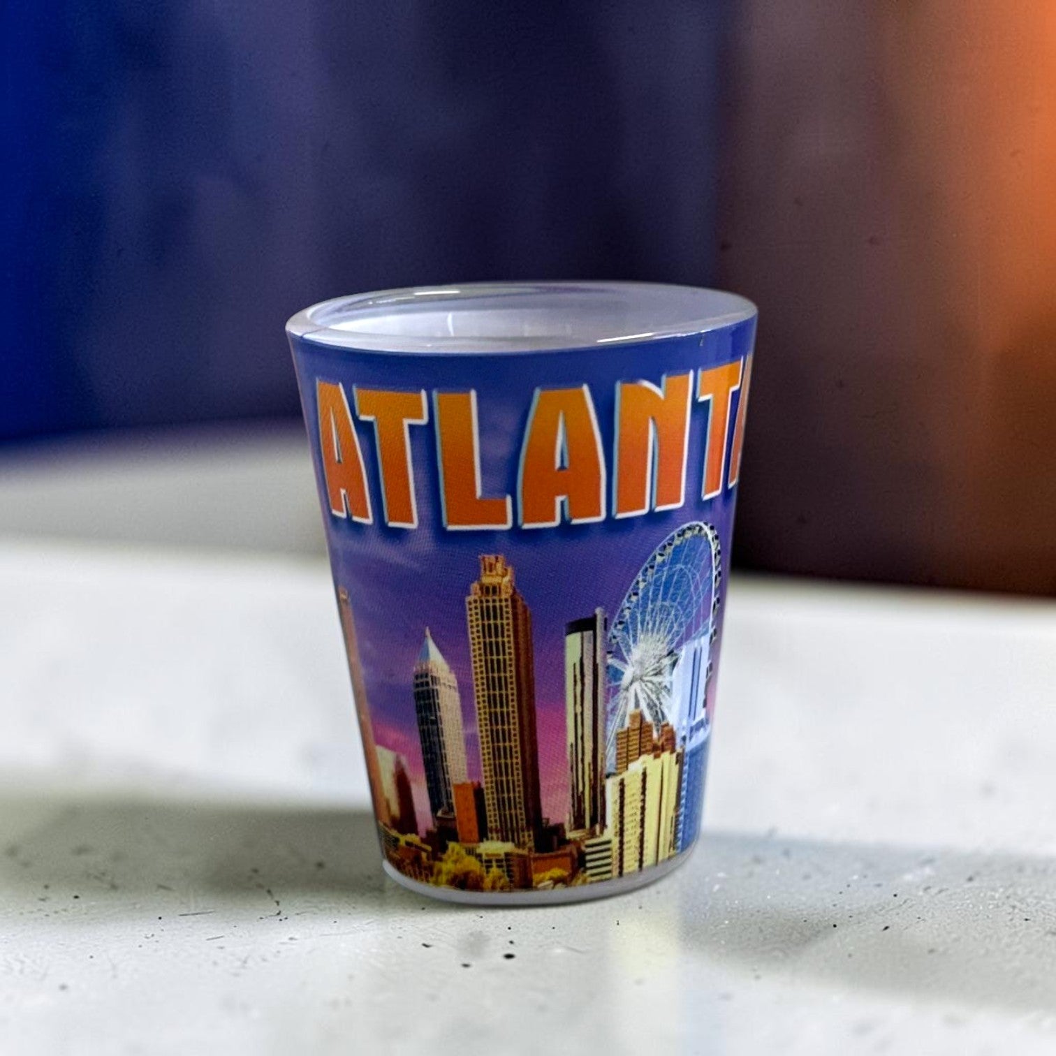 Vibrant Sky Atlanta Shot Glass