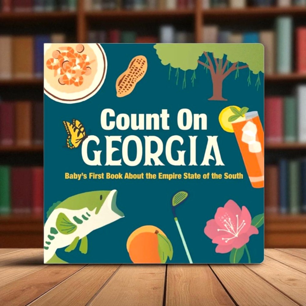 Count On Georgia board book for toddlers and early readers with colorful illustrations to teach counting