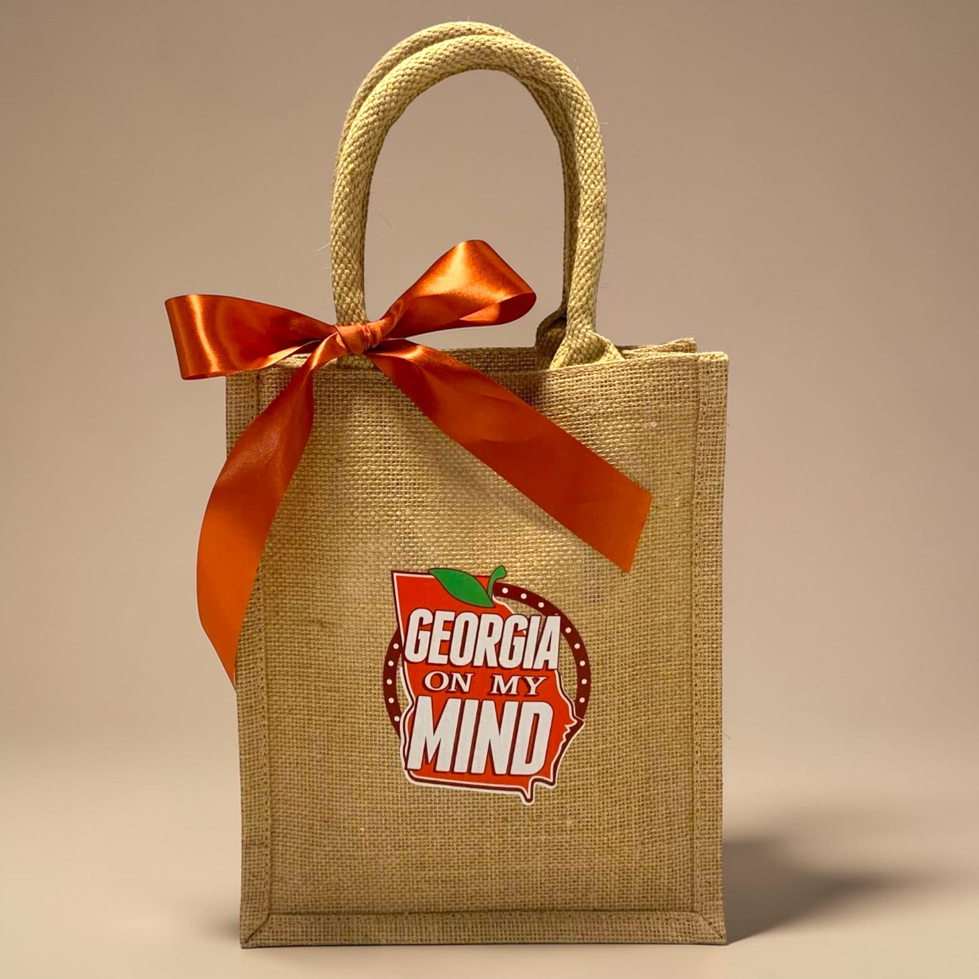 Jute bag with &
