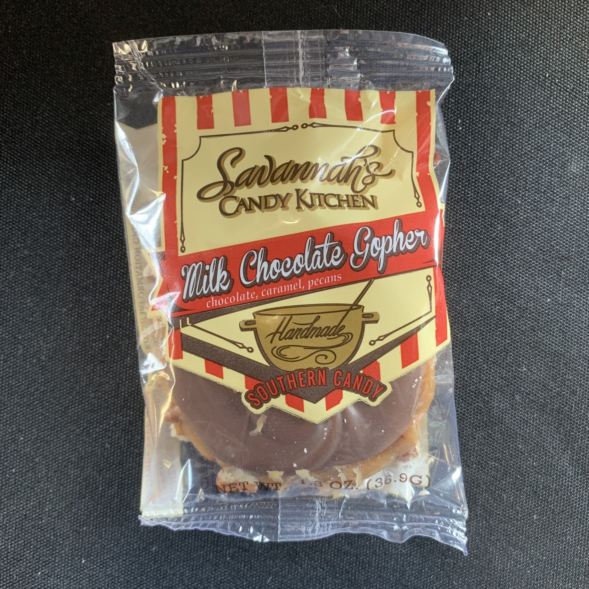 A packaged milk chocolate gopher turtle from Savannah&