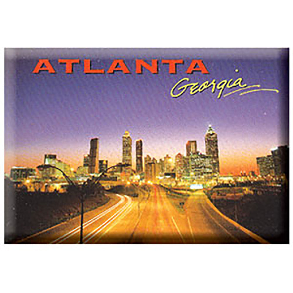 Atlanta magnet with skyline view of downtown Atlanta