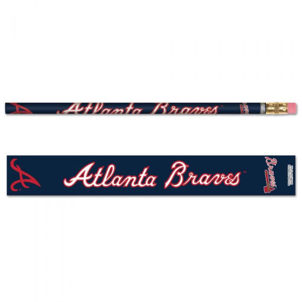 Atlanta Braves Pencil with logo and expanded design to show entire logo