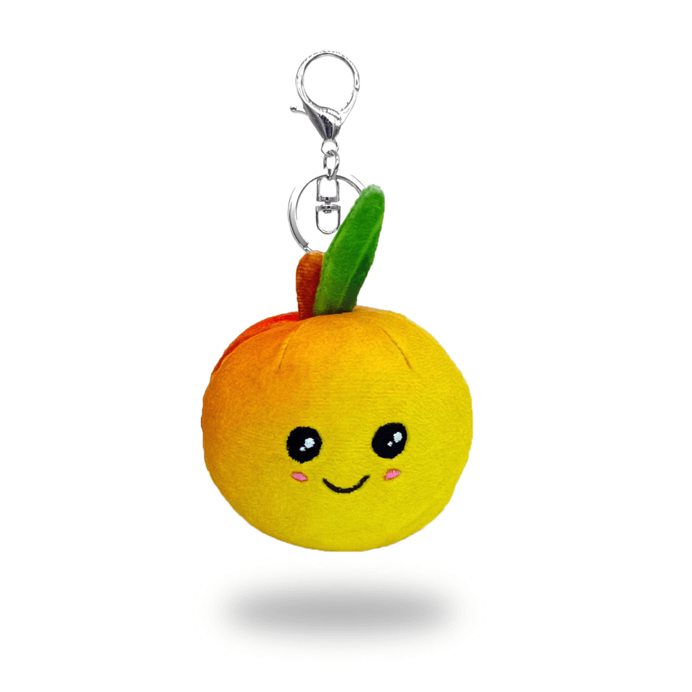Georgia Peach Key Chain features a super soft peach with smiling face