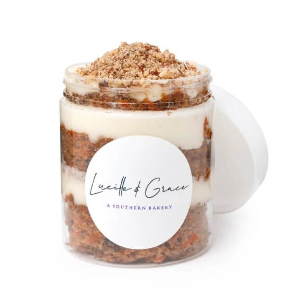 Carrot cake dessert jar