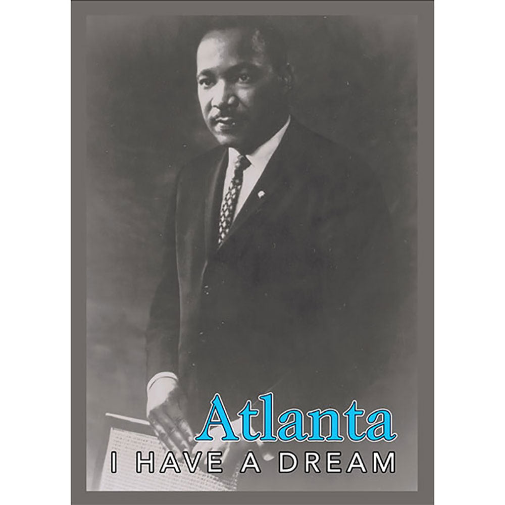 Black and white Dr. Martin Luther King Jr. magnet