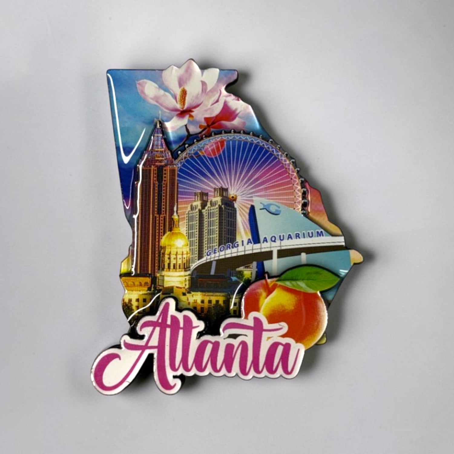 Atlanta Collage Die-Cut Magnet
