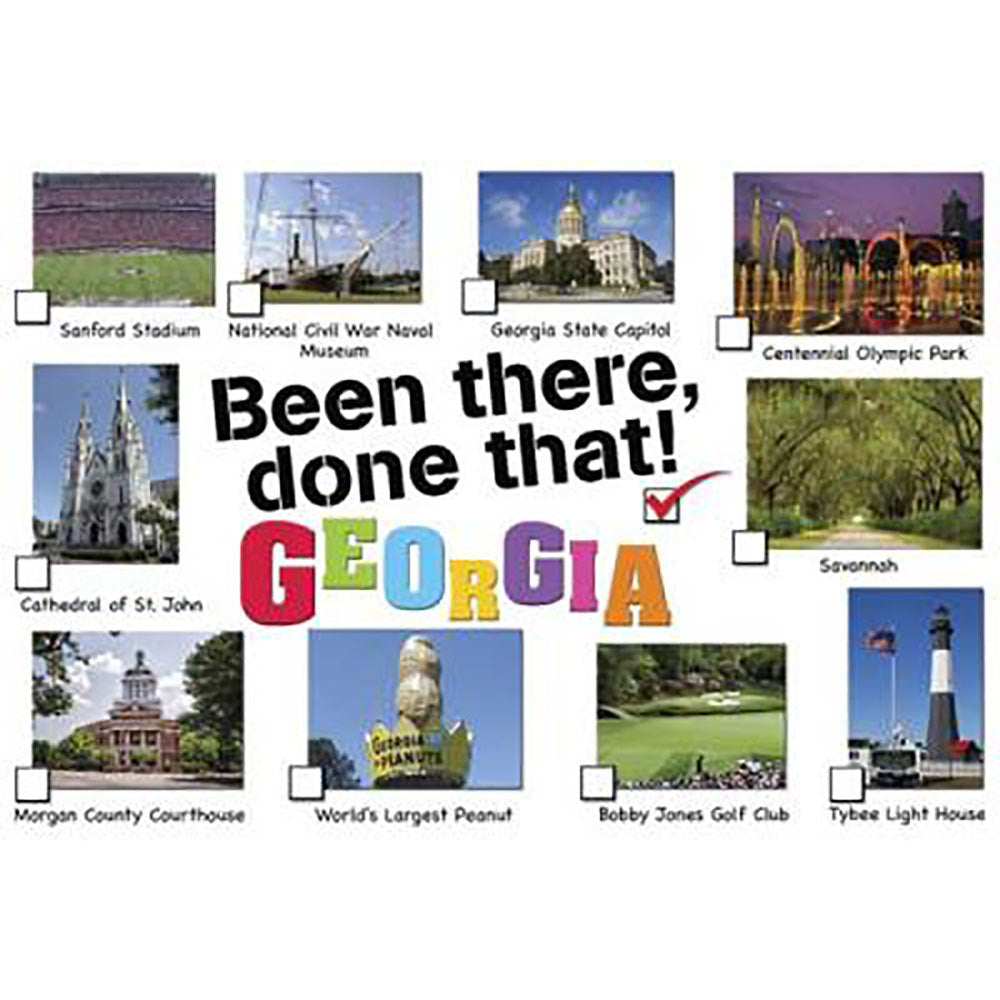 Been there done that Georgia postcard with Tybee Island lighthouse, World&