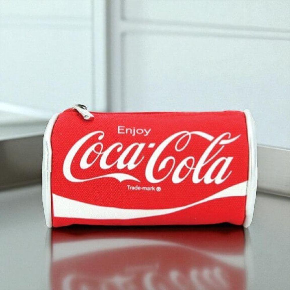Red coin purse mimics a classic can of Coca Cola