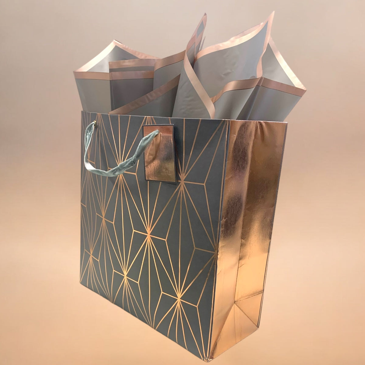 Copper Nouveau Gift Bag