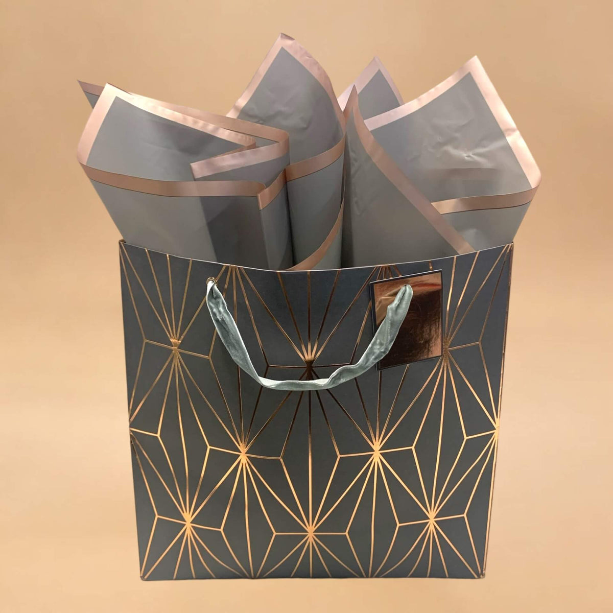 Copper Nouveau Gift Bag