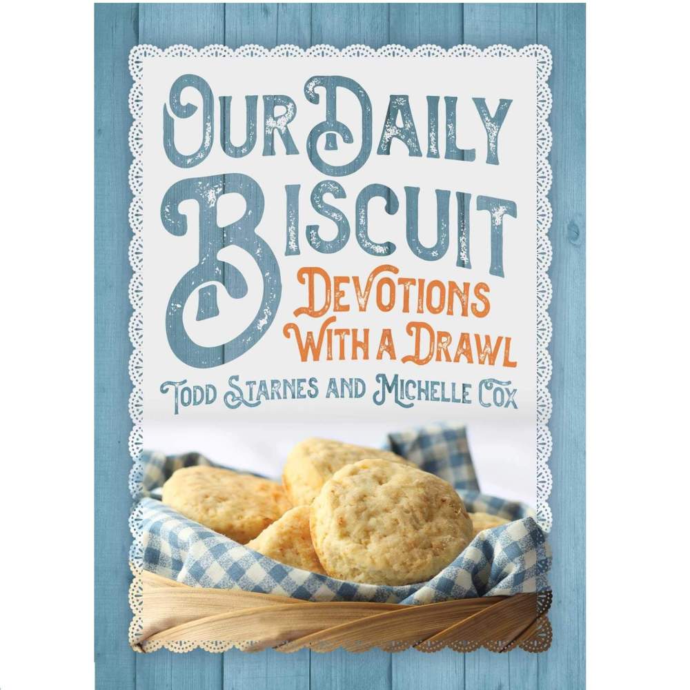 Our Daily Biscuit Devotional with basket of biscuits on the cover 