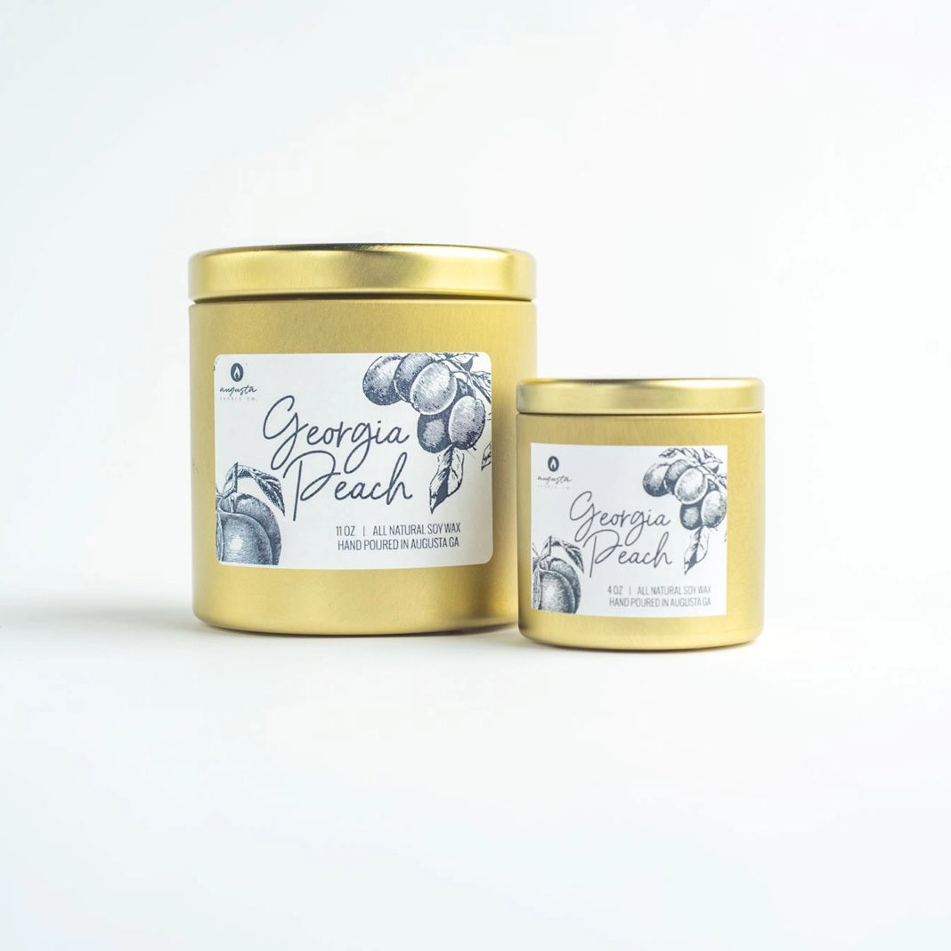 Georgia Peach Candle Tin