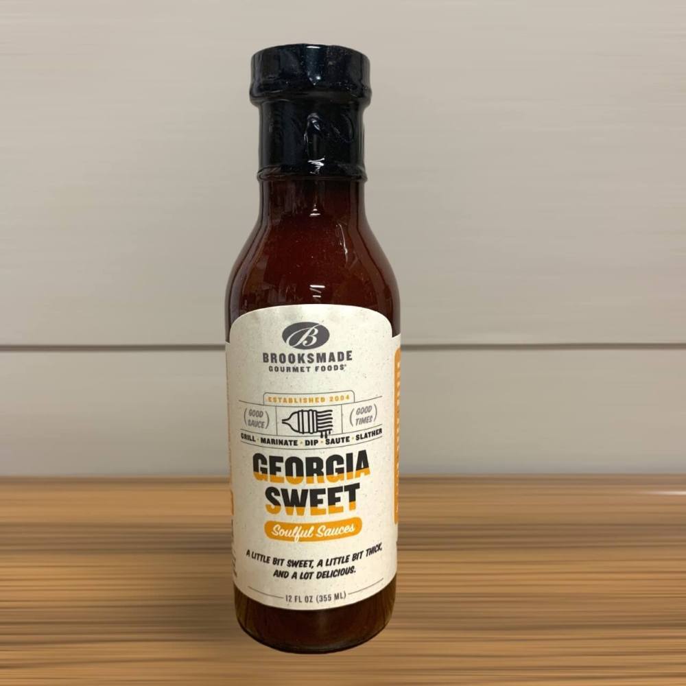 12 ounce container of Georgia sweet bbq sauce