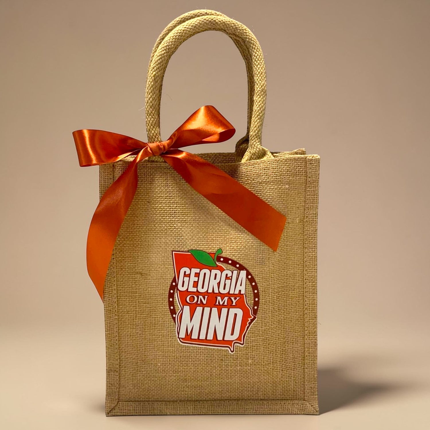 Jute bag with &