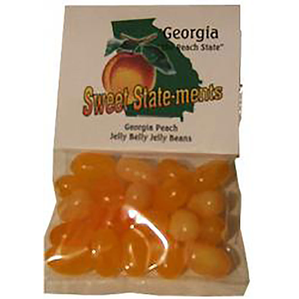 Small baggie of Georgia Peach Jelly Belly jelly beans 