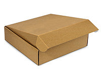 Brown cardboard box on a white background