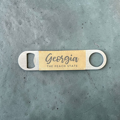 Bottle opener with &