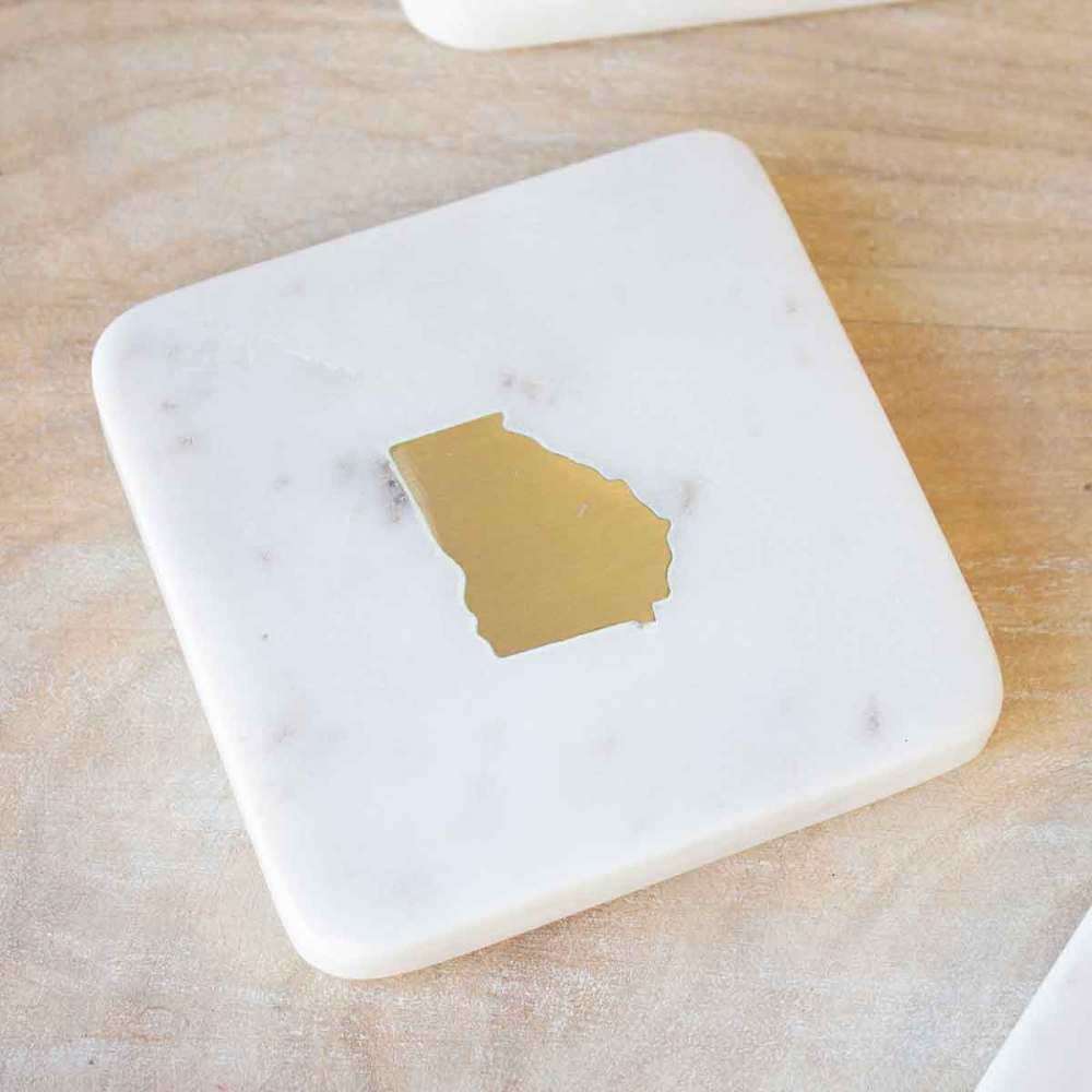 Georgia Marble Coasters (Set of 4)