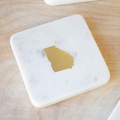 Georgia Marble Coasters (Set of 4)