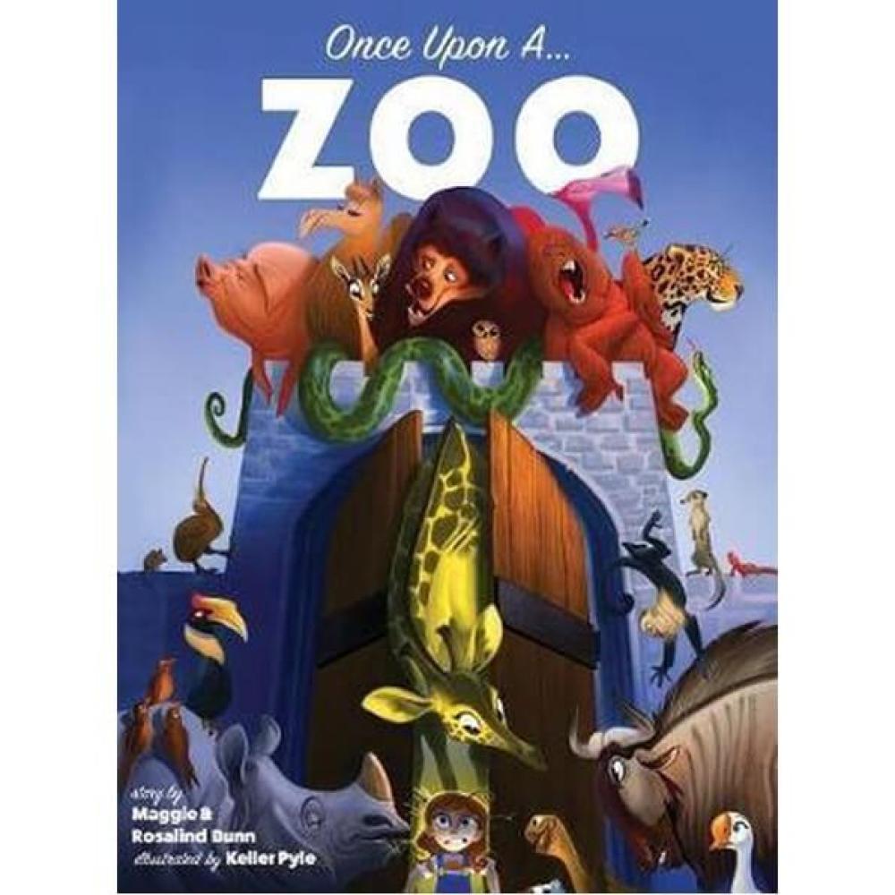 Colorful zoo animals in an ark pictured on the front of this children&