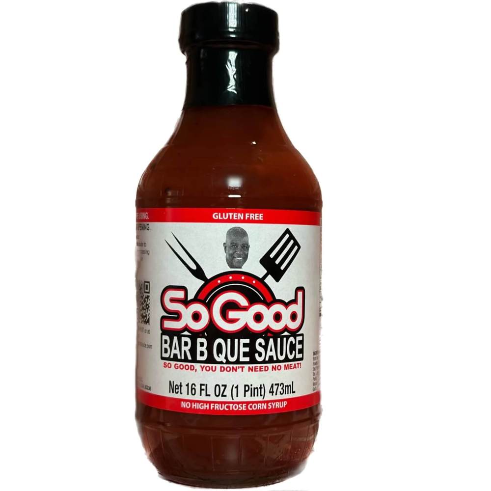 16 oz. bottle of So Good barbecue sauce