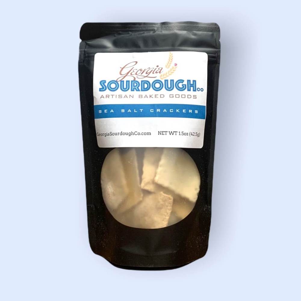1.5 ounce bag of Georgia sourdough crackers