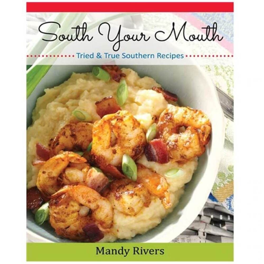 South Your Mouth Cookbook with shrimp and grits on the cover