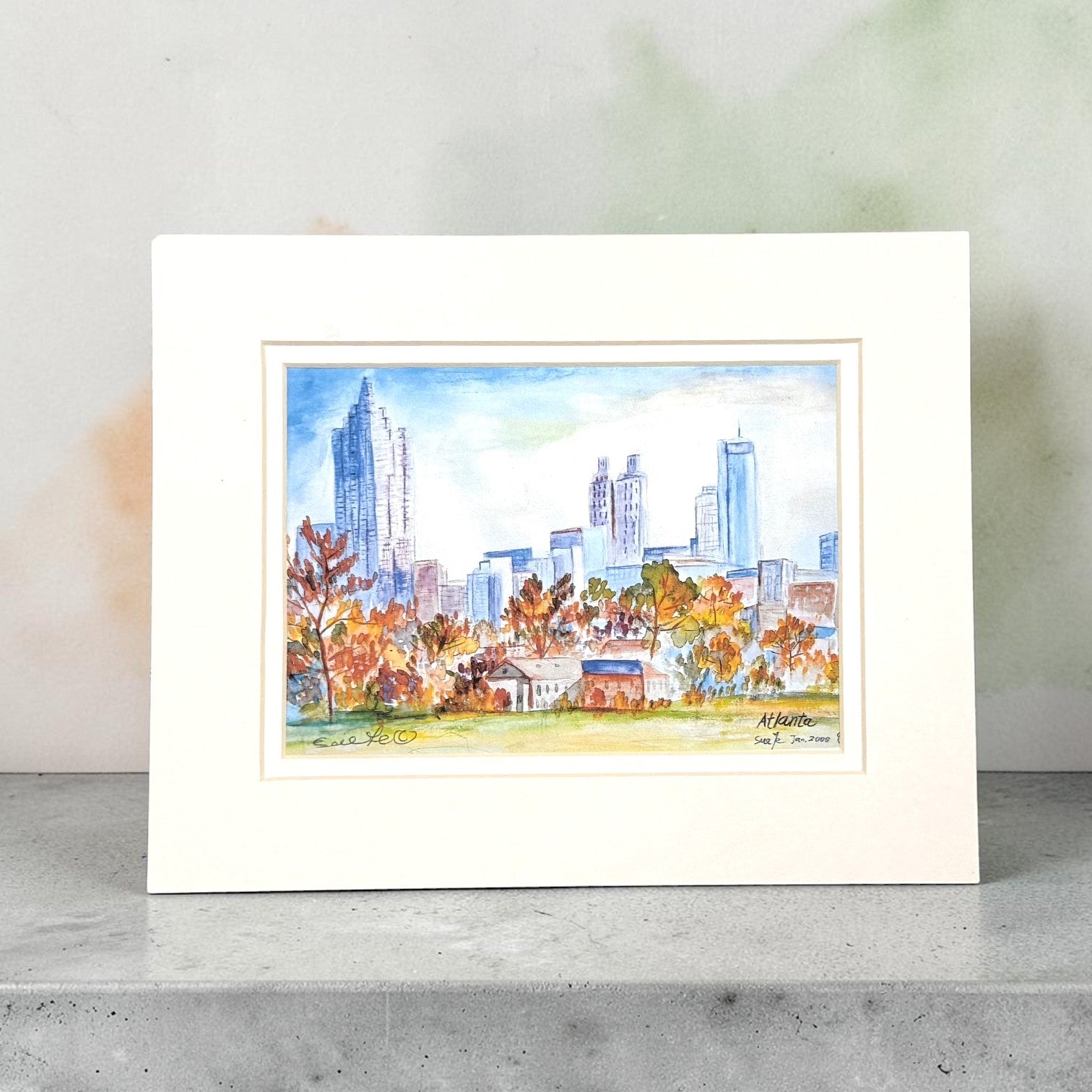 City &amp; Park Atlanta Print by Sue Ye