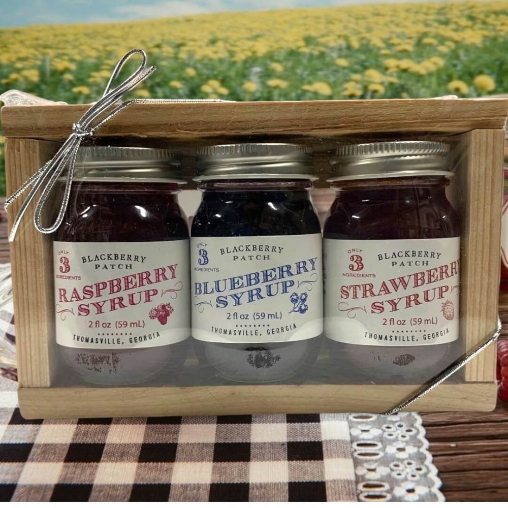 3 2 ounce Georgia syrup sampler set