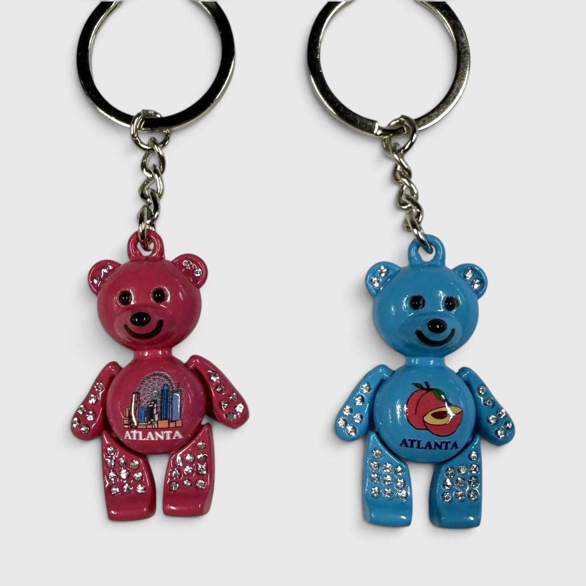 Atlanta Teddy Bear Key Chain