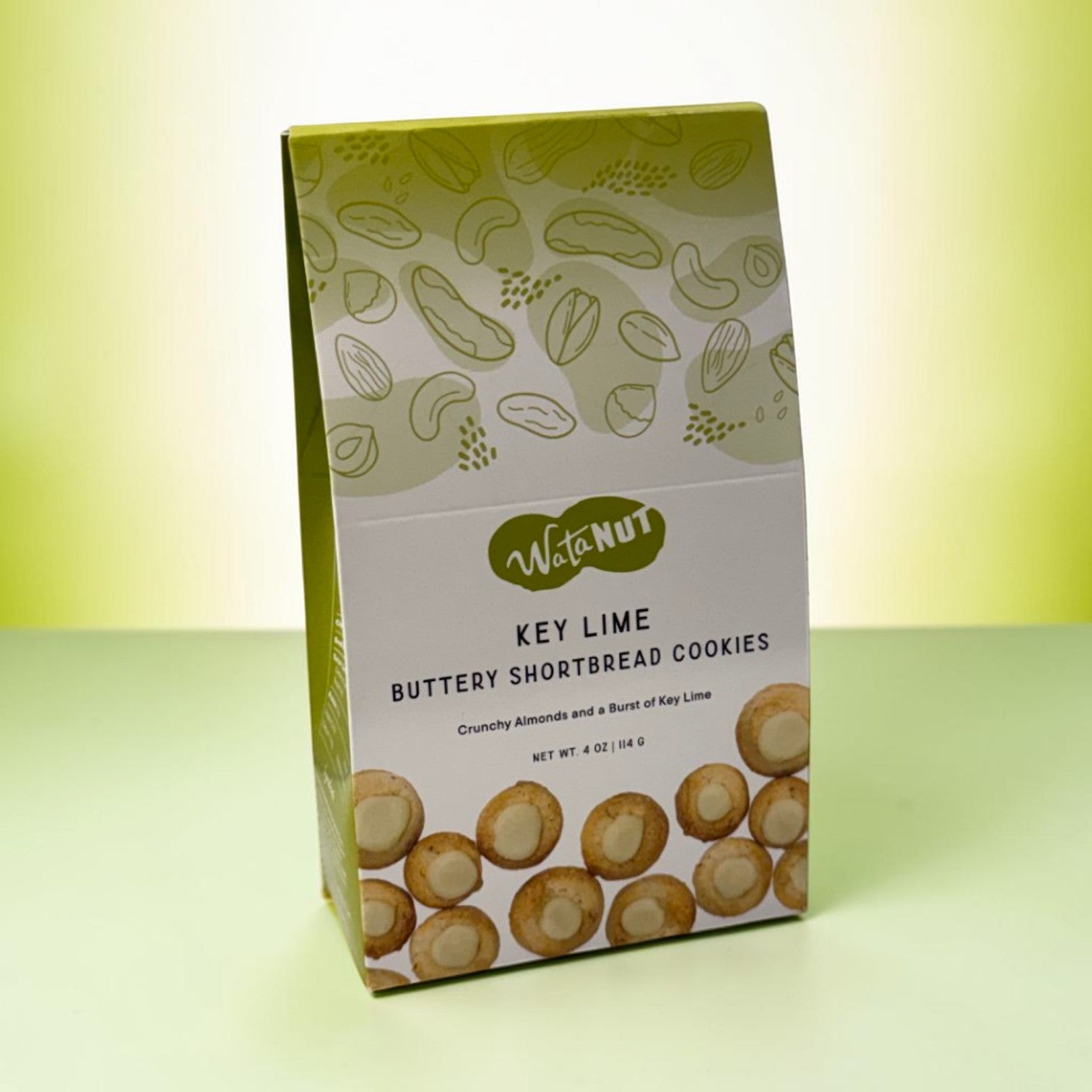 Key Lime Almond Shortbread Cookies